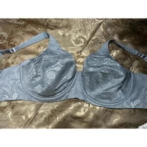 36E Blue Jacquard Bra underwire